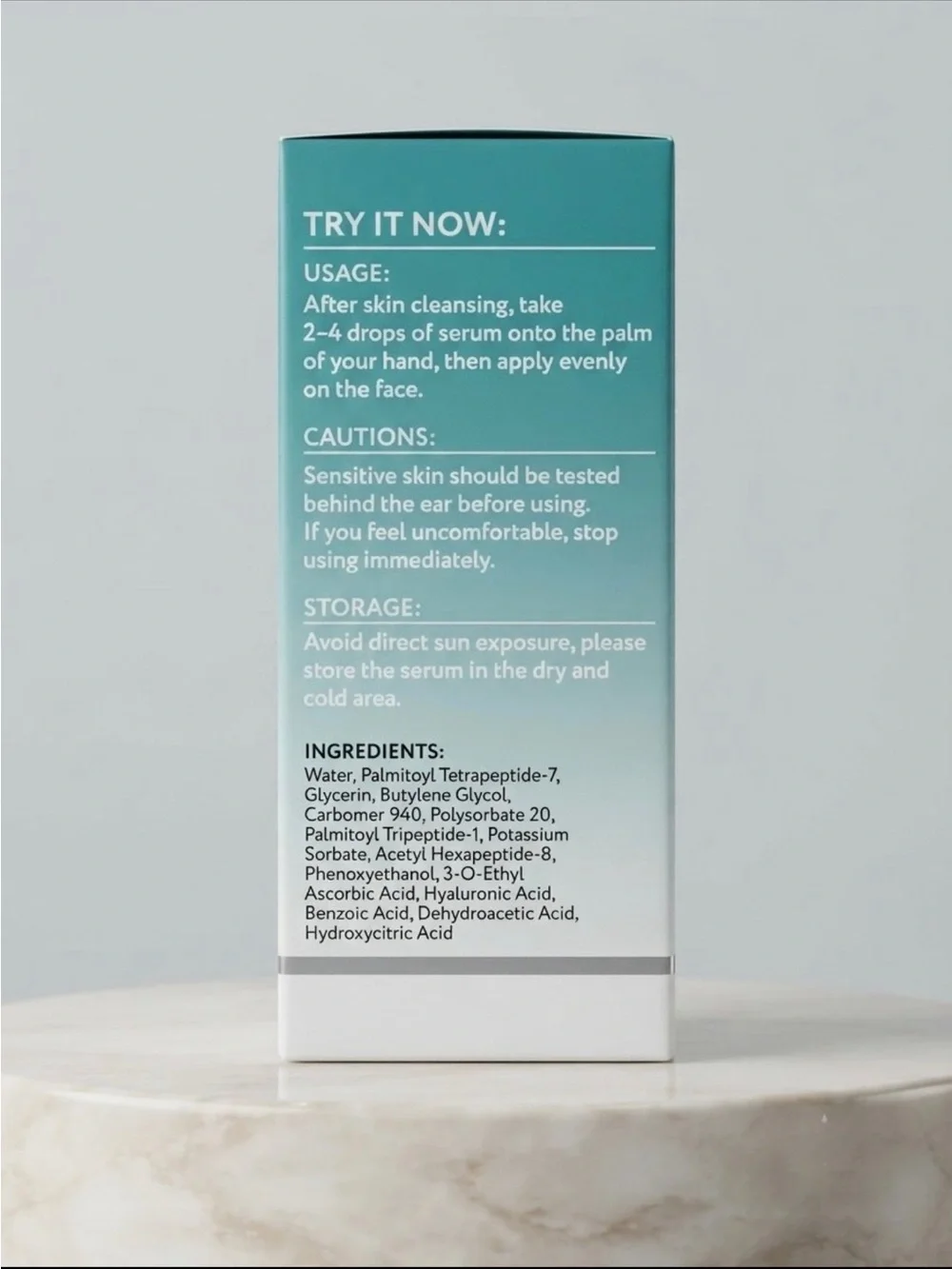 No tox serum in turquoise. Lightweight serum. 3 pack unopened.